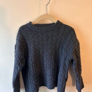 Zara Charcoal Cable Knit Sweater